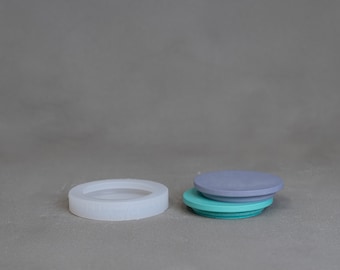 3" Lid Silicone Molds for Candle Vessels