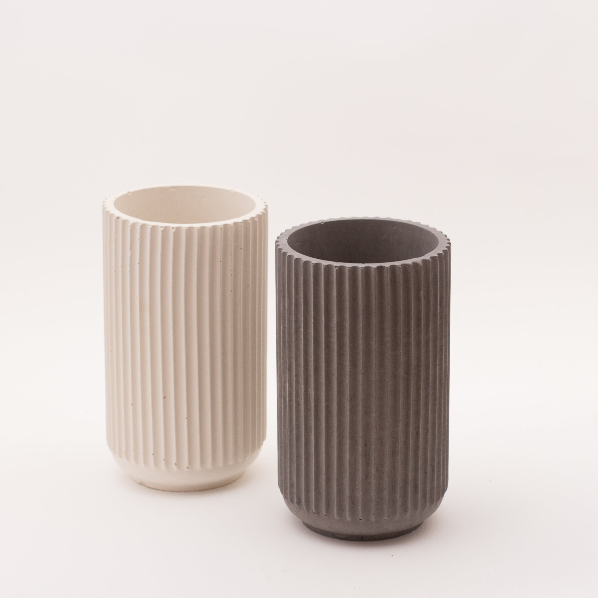 3 Ridge Tall Silicone Vase Mold Etsy