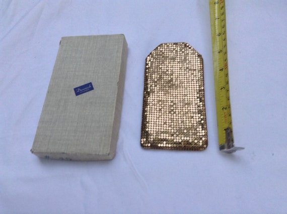 Gold Mesh Vintage Purses & Sunglass Case - image 4