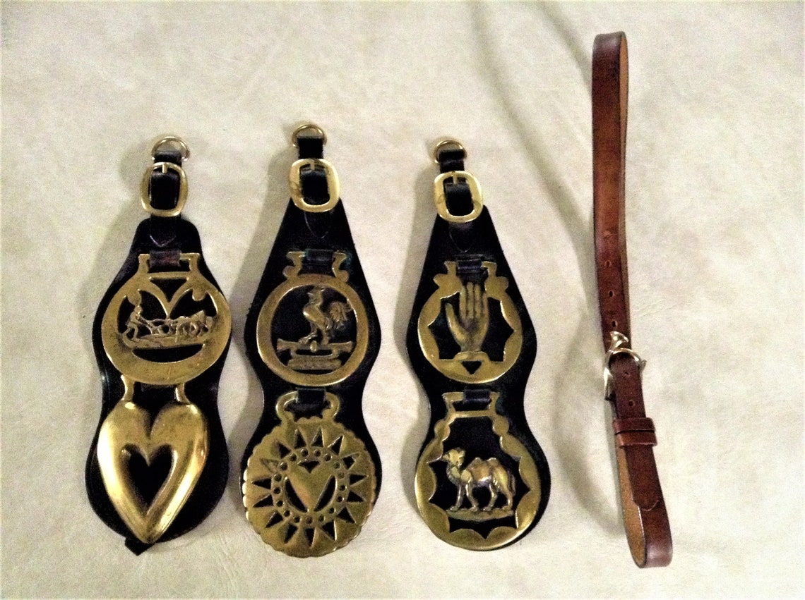 Tack Equestrian Horse Bridle Saddle Tack Decorative Brass Etsy