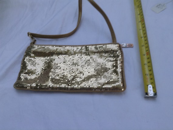 Gold Mesh Vintage Purses & Sunglass Case - image 8