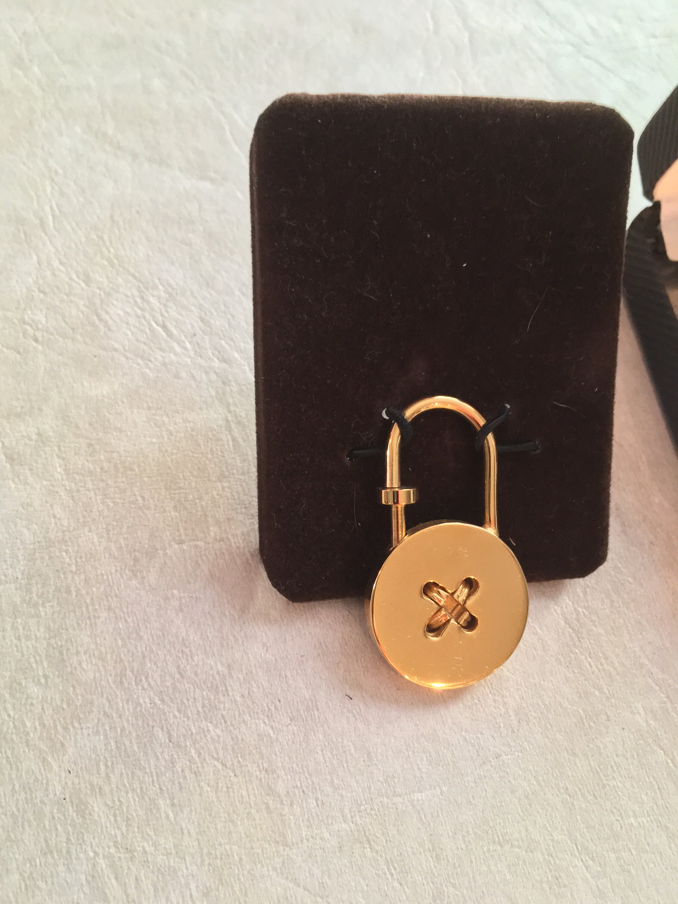 Christian Dior Key Ring Goldtone embossed logo Key Fob Etsy