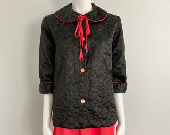 1950s Black Bed Jacket - Etsy