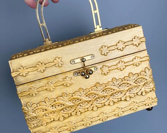 Porte-monnaie en bois Mid-Century