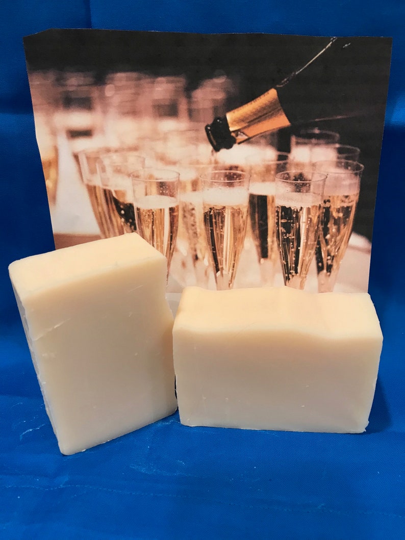Shaving Soap Bar With Champagne Fragrance Homemade All Natural Etsy
