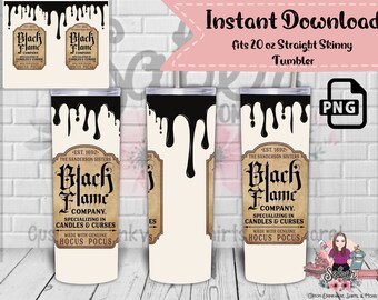 Black Flame Candle - Etsy