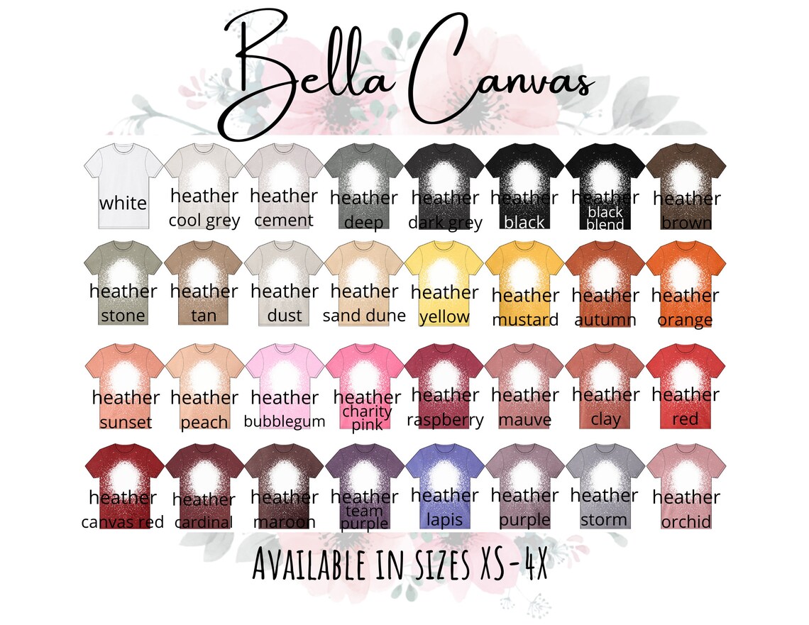 bleach and sublimation shirts