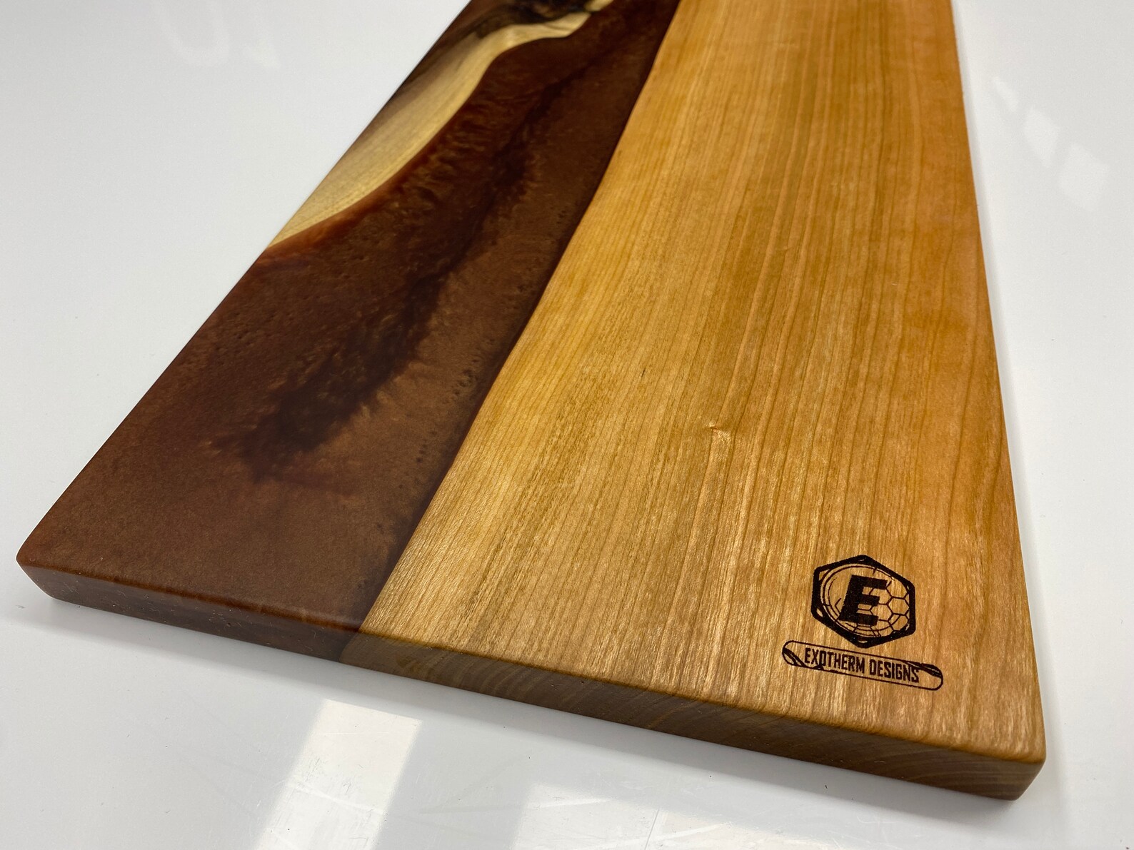 Epoxy Resin Cutting Board Brown Etsy