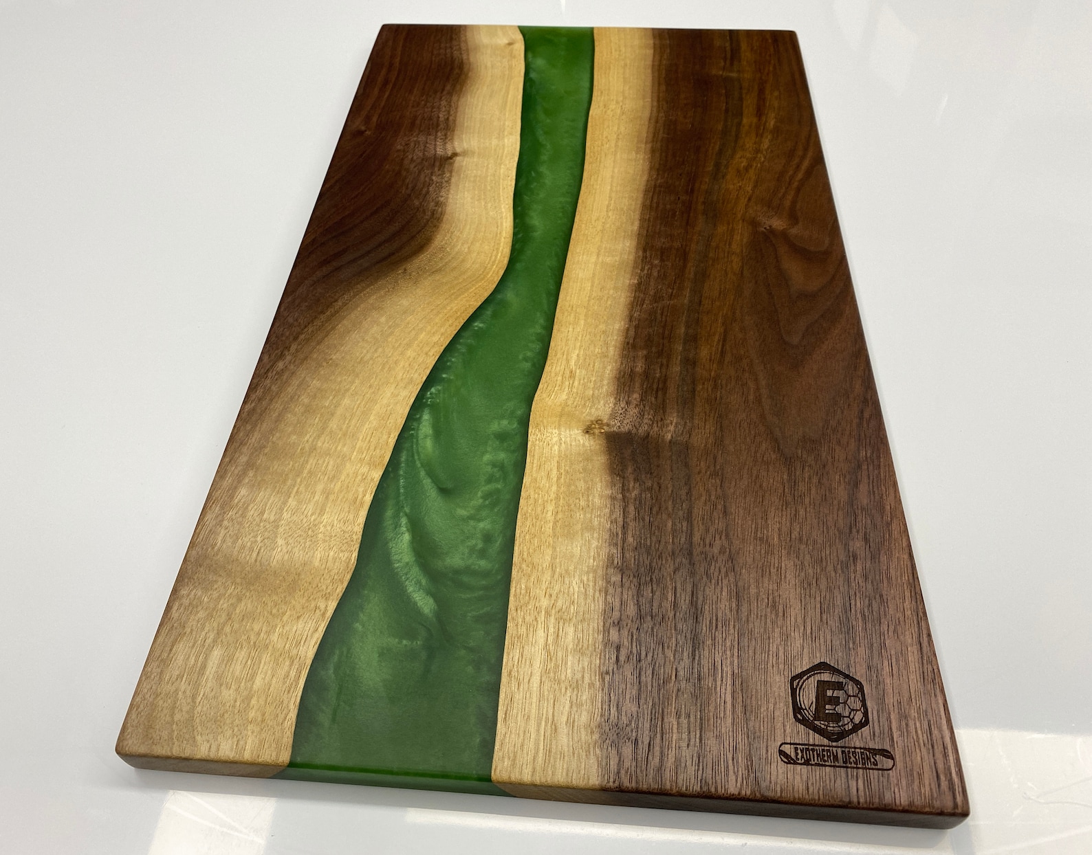 Epoxy Resin Cutting Board Green Etsy