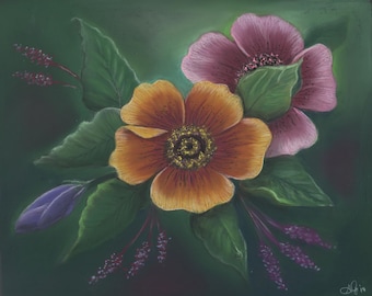 Flowers in soft pastels