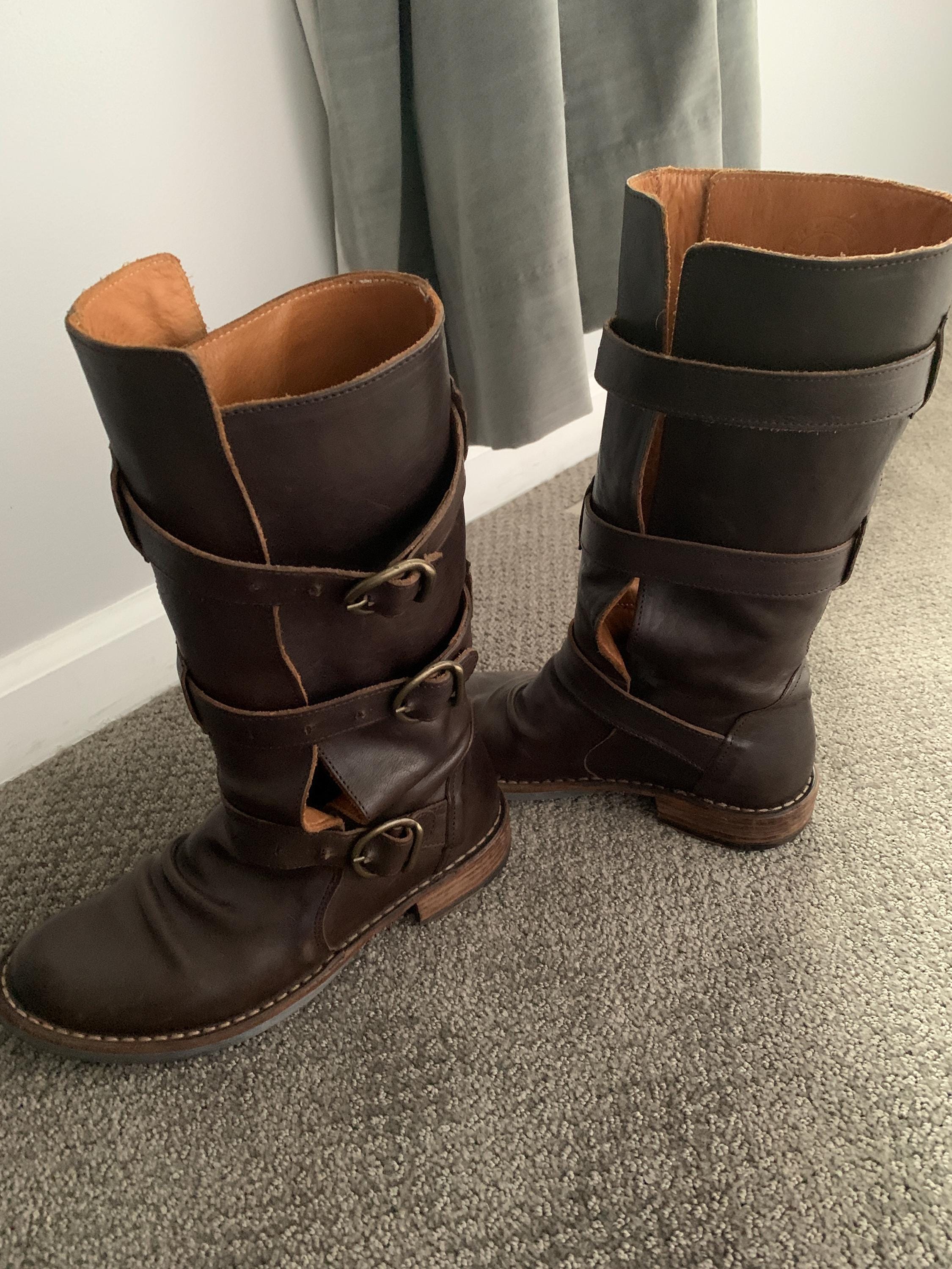 Fiorentini + Baker Boots - Brown 3 Buckle - Size 36 - Etsy