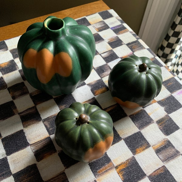 Patricia Garrett - Acorn Squash Vase and S&P