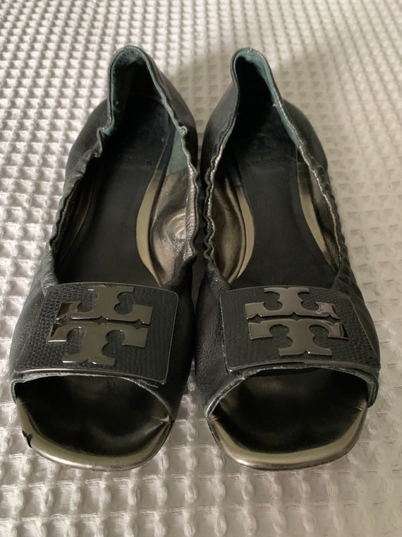 Auth Tory Burch - Grey Opened Toed Flat