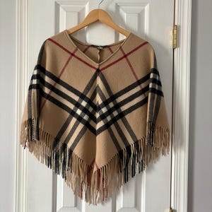 ジャケット・アウター 60s vintage burberry poncho scotch house Vintage 60s 70s Burberry Poland Polish Made Khaki Plaid