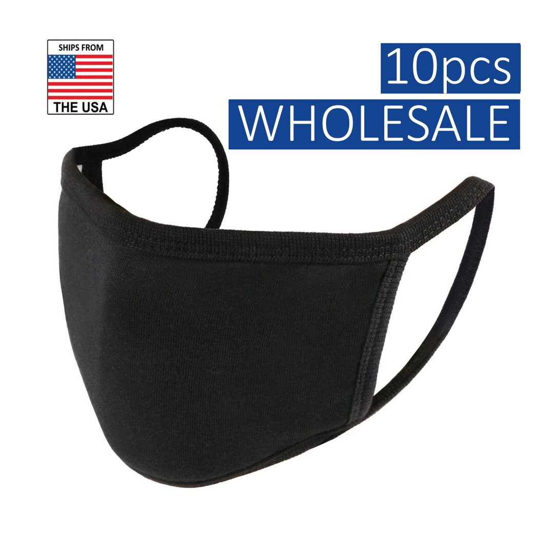 Wholesale Face Mask Protective Unisex Black Cotton Mouth Etsy