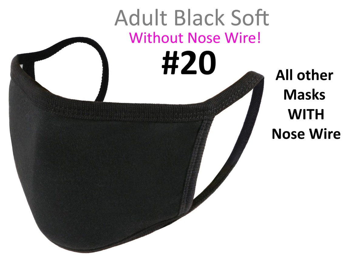 Face Mask With Filter Pocket for Kids Teens Adult With Nose Etsy