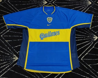 BOCA JUNIORS 1984 HOME Retro Shirt DEKALB RINDE Vintage Jersey Soccer Argentina 