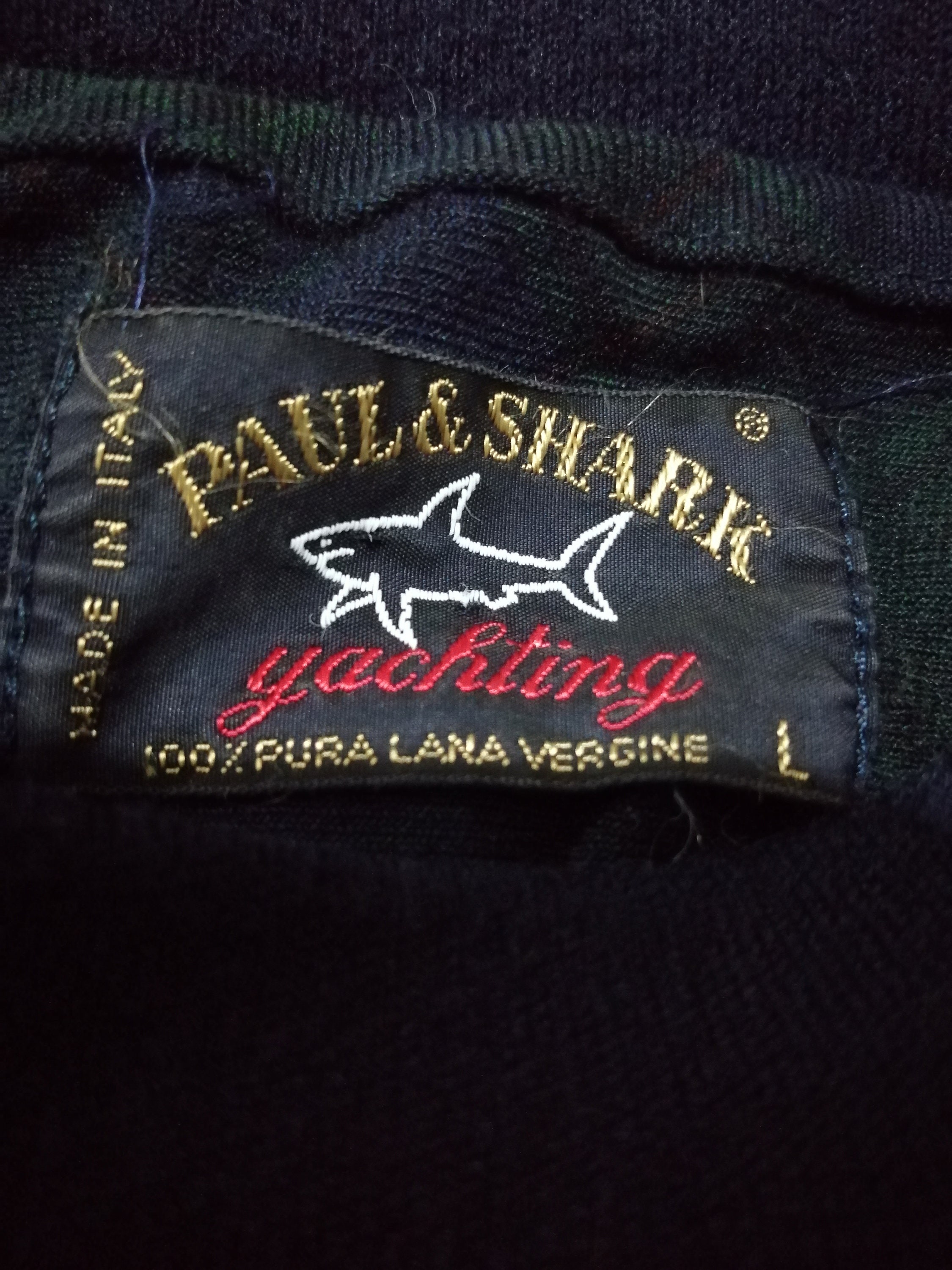paul and shark patch jumper