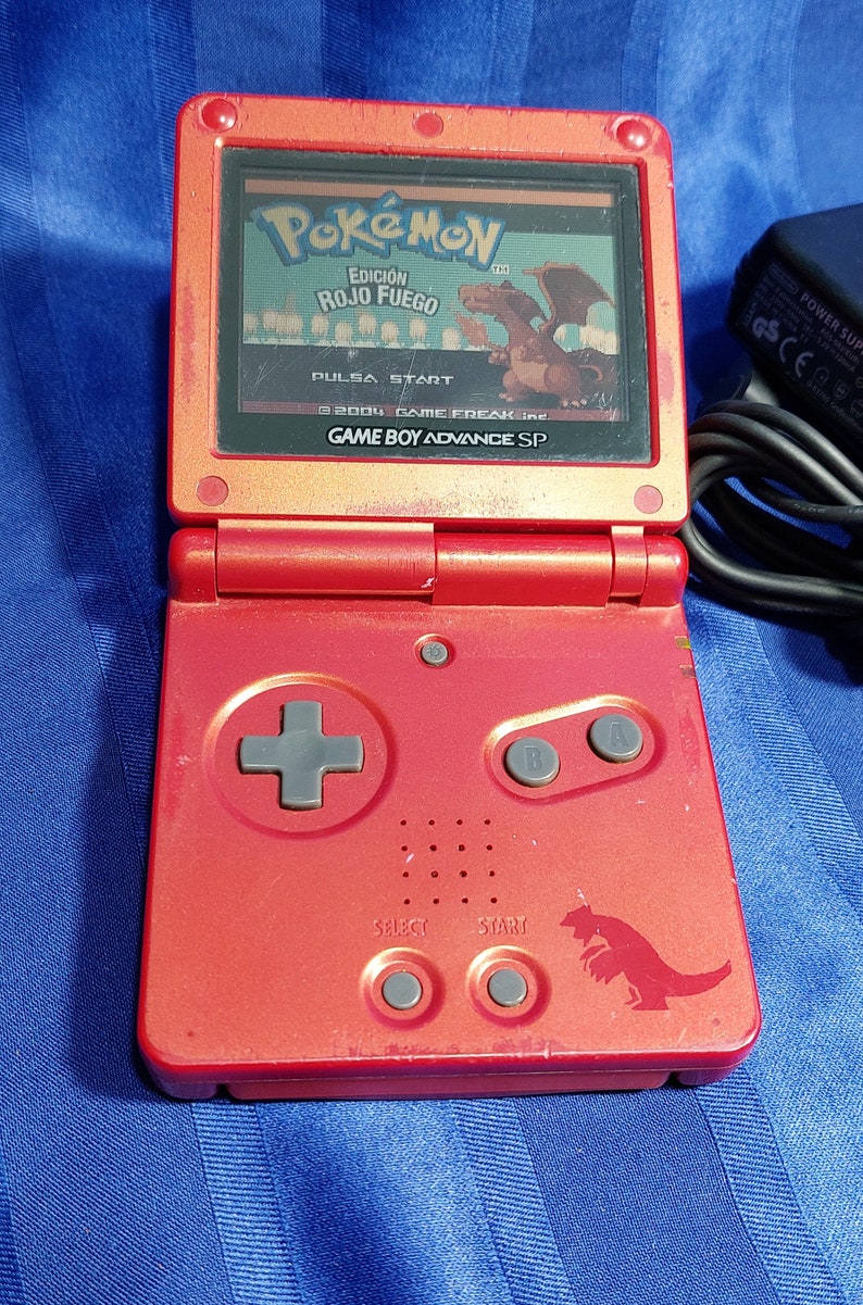 Nintendo Game Boy Advance SP Pokemon Ruby Groudon/pokemon Fire Etsy