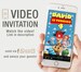 Kids Birthday Invitation, Kids Birthday Video Invitation, Kids invitation, Birthday Party, Birthday Invitation, Video, Invite, Party 