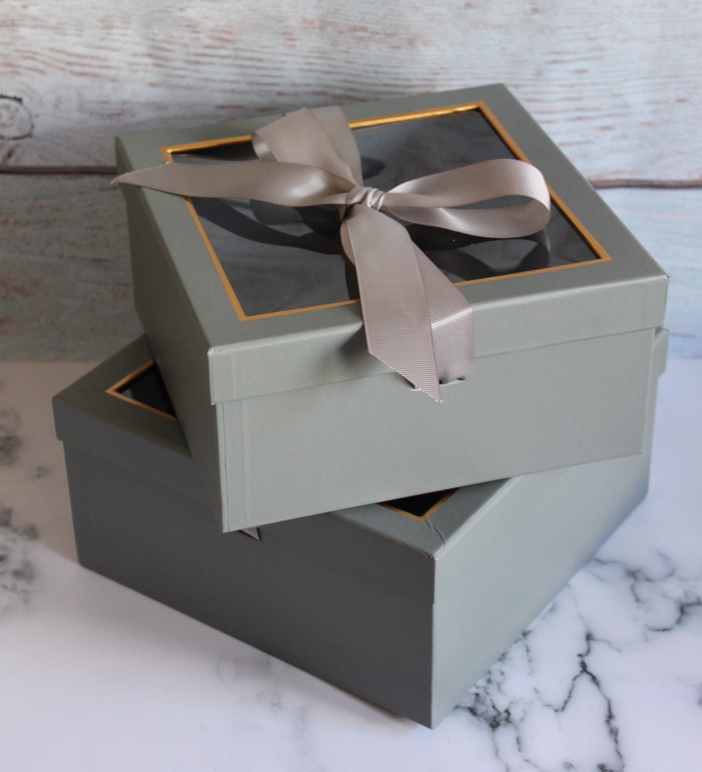 Premium Quality Square Flower Box Set of 2 for Luxury Style Etsy