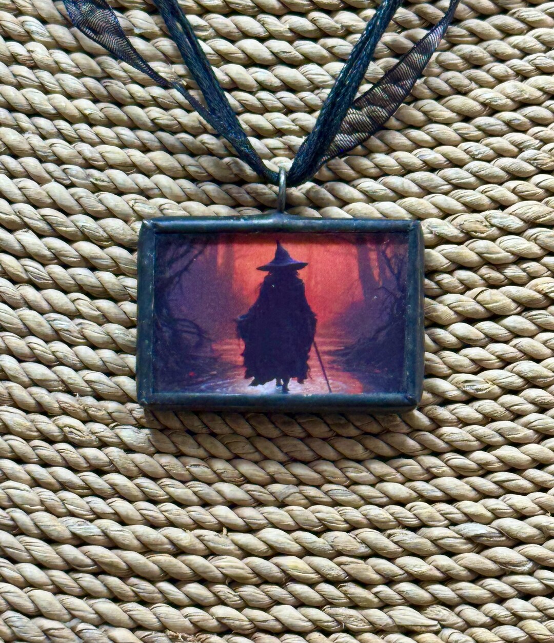 Halloween Witch Soldered Pendant, Halloween Witch Pendant, Witch ...