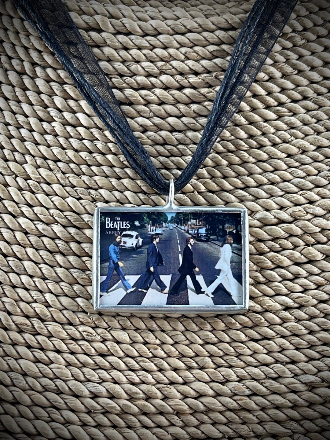 The Beatles Soldered Pendant, Abbey Road Pendant, Gift for Her, Solder