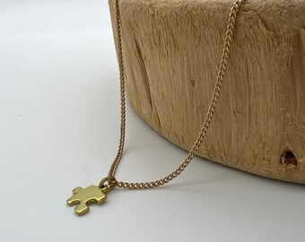 Jigsaw Puzzle Necklace