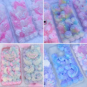 Decoden Cream, 100g, Available in 50 Colors, Clay Based Deco Whipped Cream,  With 1 Piping Tip, Phone Case Decoration, DIY Accessory, Craft 