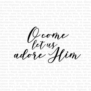 O Come All Ye Faithful Lyrics Printable