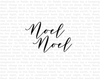Joy to the World Lyrics Christmas Printable - Etsy