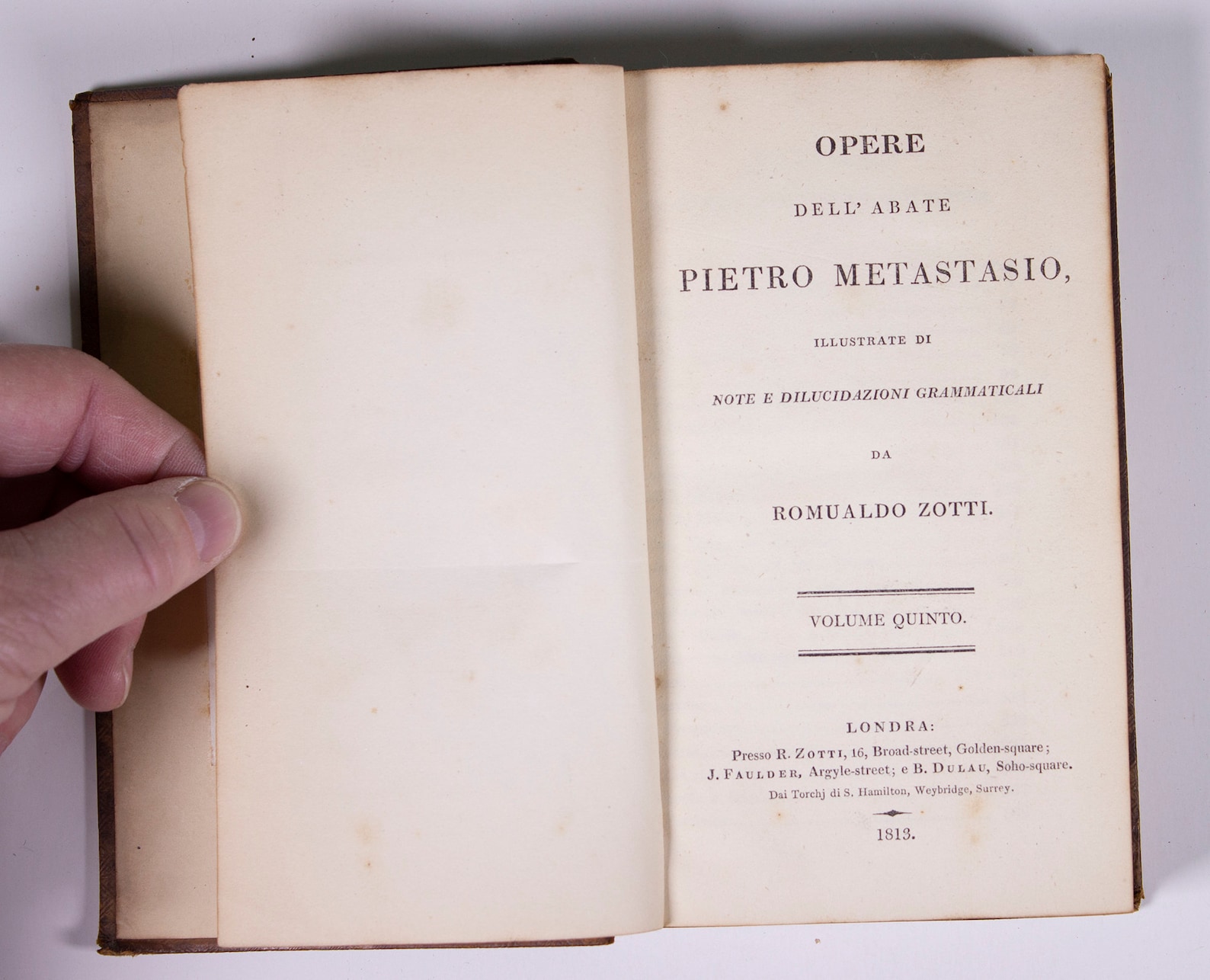 Opere Pietro Metastasio Volume V Etsy