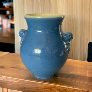Weller Pottery blue vase