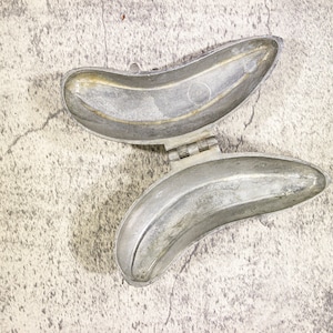SALE! Was 35 Pewter Hinged Ice Cream Mold, Banana-shaped
