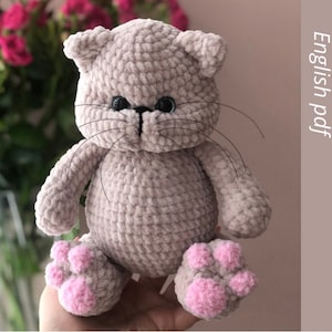 Amigurumi cat pattern crochet / pdf tutorial