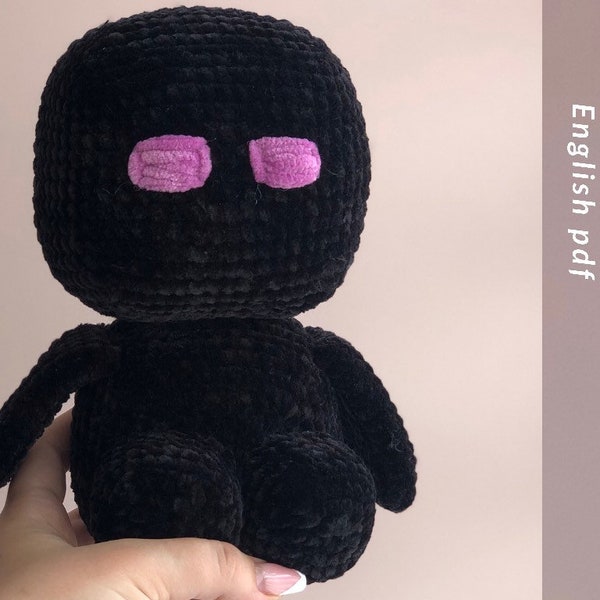 Enderman plush crochet pattern