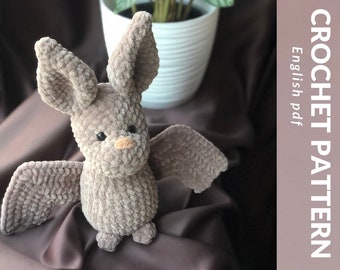 MODÈLE DE CROCHET Chauve-souris d’Halloween | Amigurumi