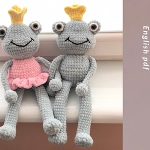 Crochet frog pattern | amigurumi frog pdf pattern
