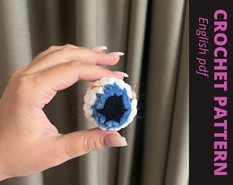 Patrón de crochet para ojos de Halloween