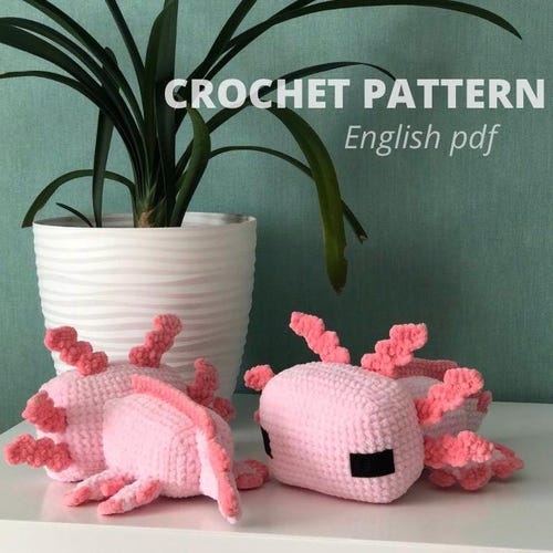 PATRÓN DE GANCHILLO Ajolote / tutorial amigurumi