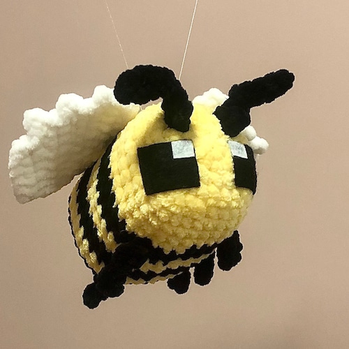 minecraft bee plush template