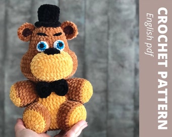 Freddy Fazbear Plush crochet pattern