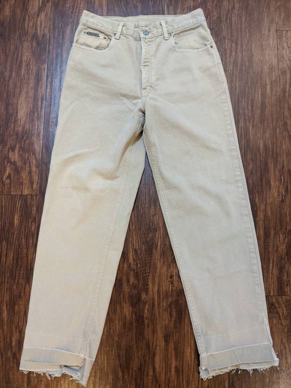 Calvin Klein Khaki Jeans 1990s Vintage Made in USA - image 8