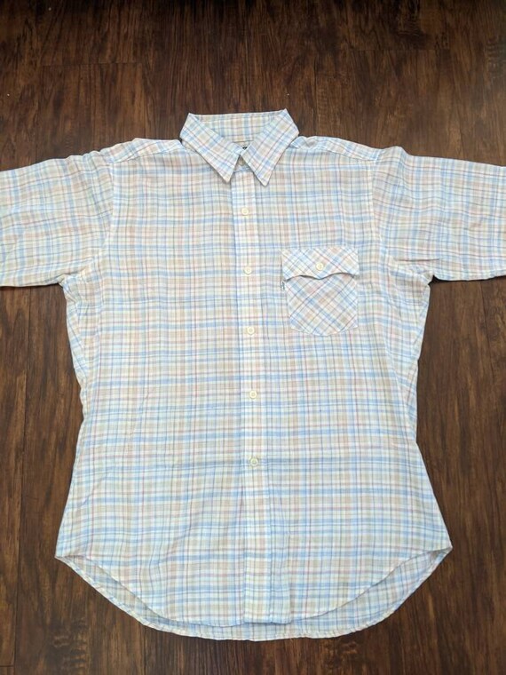 Levis Western Button Up Shirt 1970s Vintage