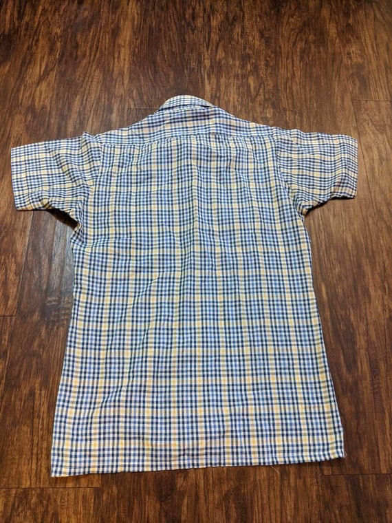 Lee 2 Pocket Plaid Shirt 1960s/70s Vintage - image 8