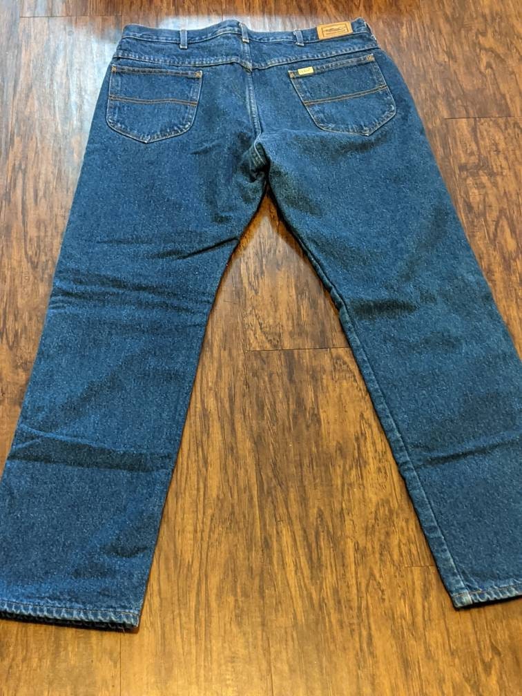 LL Bean Plaid Lined Jeans Made in USA 1980s/90s Vintage | Etsy