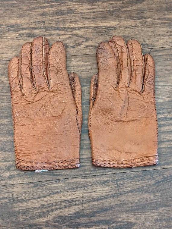 Peck & Peck Leather Gloves 1960s/70s Vintage