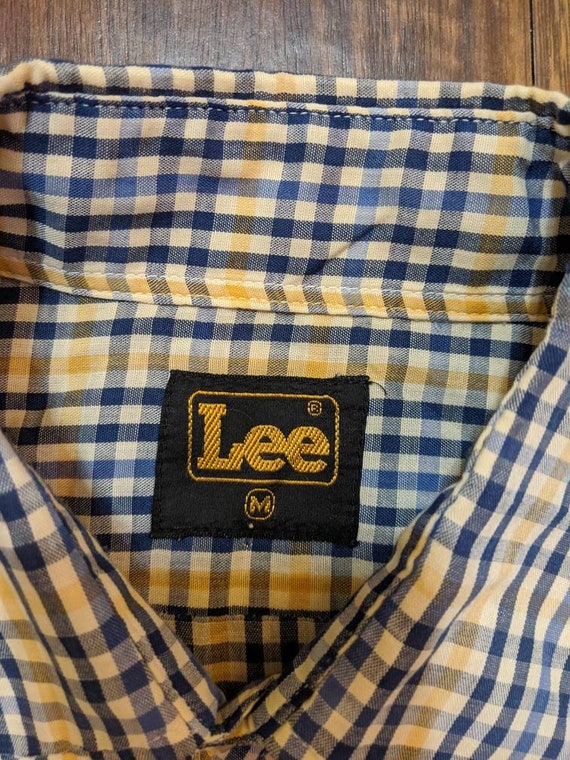 Lee 2 Pocket Plaid Shirt 1960s/70s Vintage - image 5