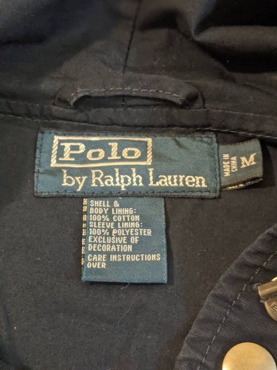 Polo Ralph Lauren Jacket 1980s Vintage Talon Zipper - Gem