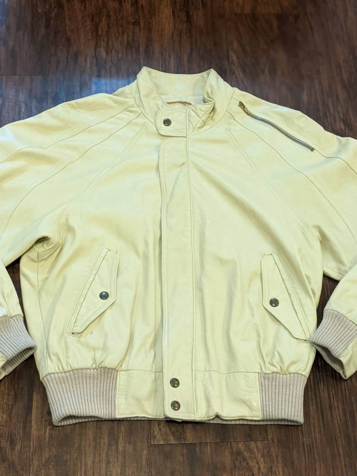 Saks Fifth Avenue Leather Jacket 1980s/90s Vintage Made in Etsy